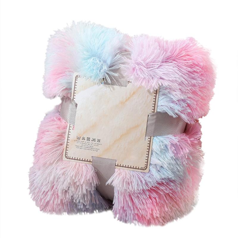 

Plush Blanket Single Blanket Summer Cold Protection Air Conditioning Fluffy Nap Cushion Cute Sofa Quilt