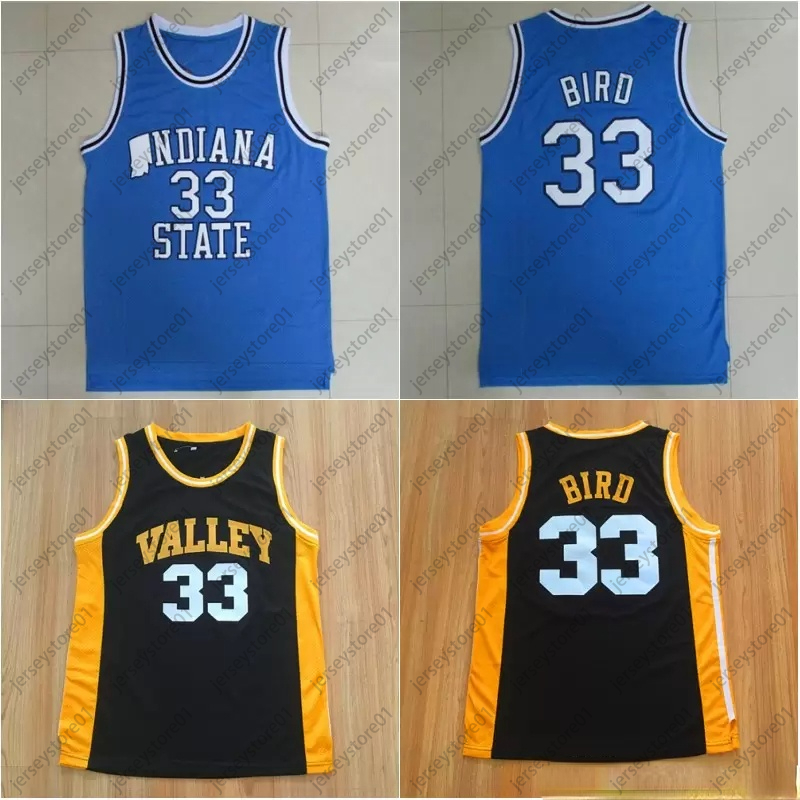 

#33 INDIANA State College Stitched Mens Valley High School Basketball Jersey