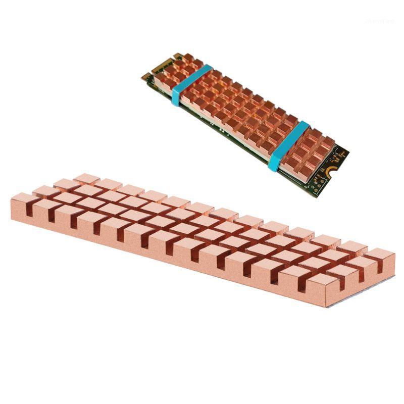 

Pure Copper Heatsink Cooler Heat Sink Thermal Conductive Adhesive for M.2 NGFF 2280 PCI-E NVME SSD 70x20MM Thickness 1.5/2/3/4MM1