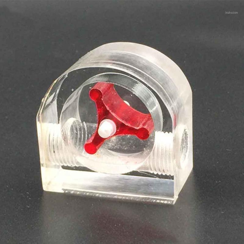 

2 Way G1/4 Thread 3 Impeller Office Home Measuring Tools Polished Surface Acrylic Indicator For PC Water Cooling Flow Meter1