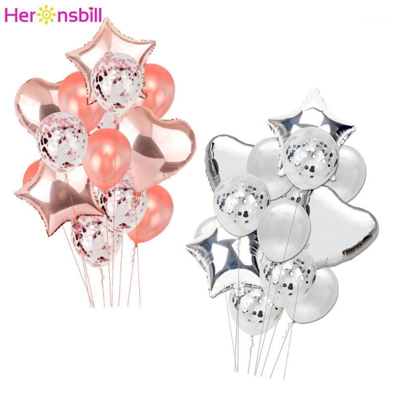 

Heronsbill Transparent Confetti Balloon Happy Birthday Party Favors Balloons Party Decorations Kids Adult Wedding Rose Gold1