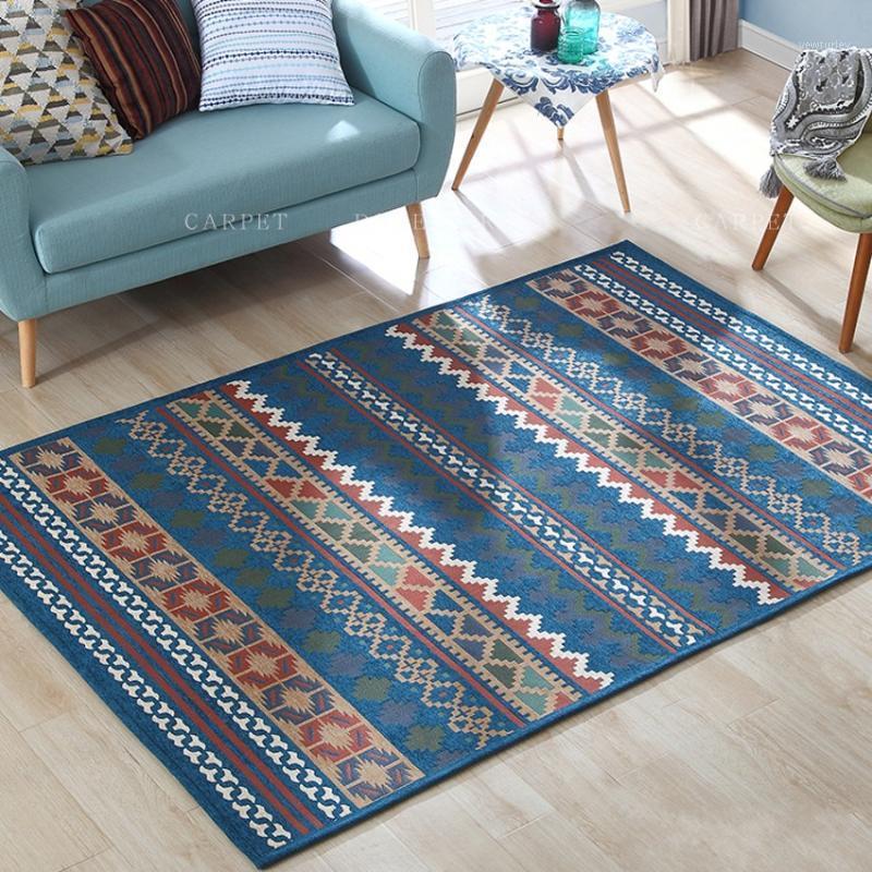 

Kilim style gorgeous bedside carpet ,big size living room coffee table carpet, American style home decoration floor mat1, Ds113coffee