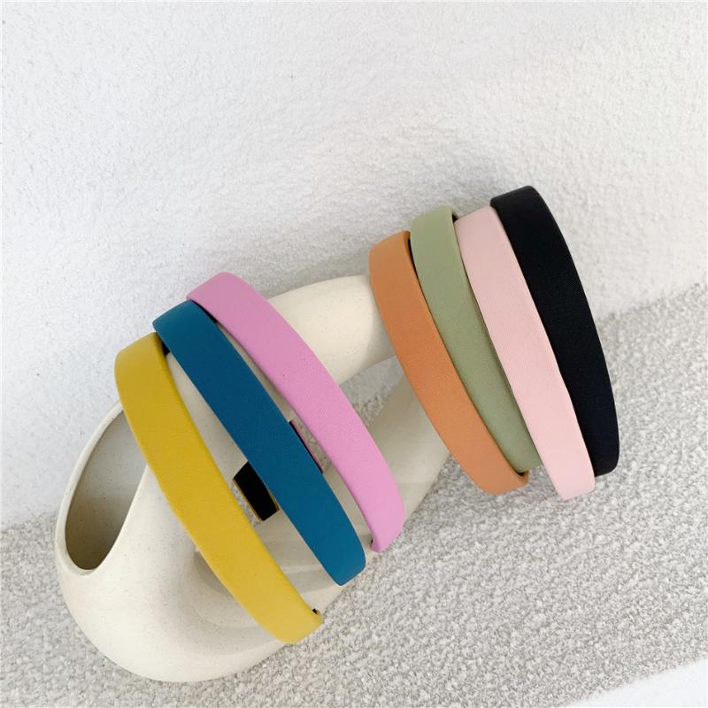 

Summer Solid Color Fabric Low Saturation Color Headband Hipster Spring Hair Bands Elegant Simple Versatile Hair Fixer