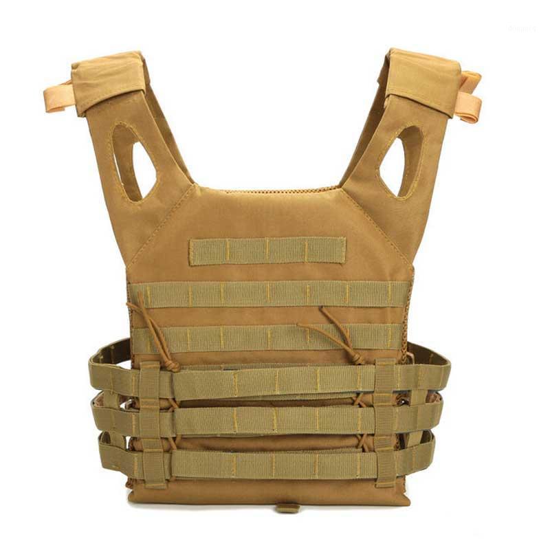 

Tactical Vest Army Combat Vest Outdoor Sports CS Paintball Wargame Carrier Bag Equipment1, Brown