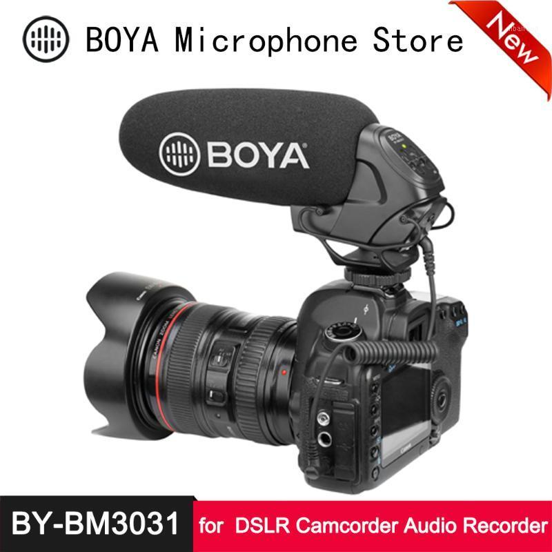 

BOYA BY-BM3031 Condenser Shotgun Microphone Gain Control Low Cut Video Mic for Canon Nikon DSLR Camera Camcorder Audio Recorder1