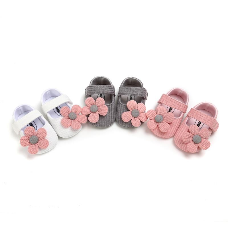 

2021 Autumn Toddler Shoes Baby Girl Anti-Slip Casual Walking Shoes Flower Sneakers Soft Soled First Walkers