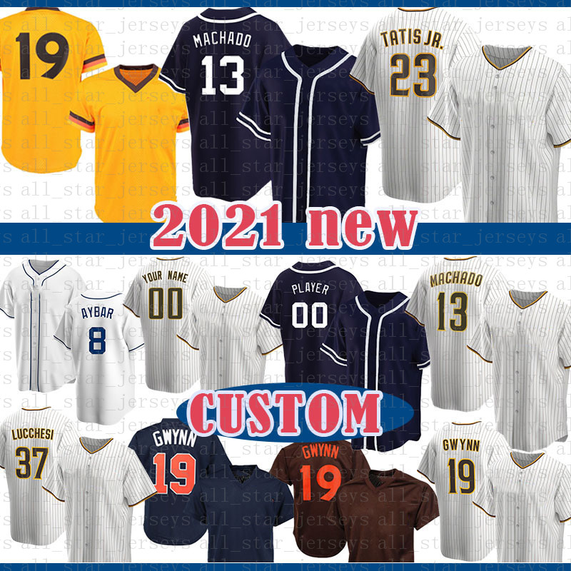 

Manny Machado Tony Gwynn Custom Fernando Tatis Jr. Baseball Jersey Trevor Hoffman Eric Hosmer Wil Meyers Manuel Margot Hunter Renfroe Pirela, Jersey(jiaoshi)fugu