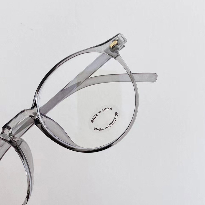 New Arrival Big Round Design Revival Optical Glasses TR90 Simple Frame With Rivet Clear Lenses Anti-Blue Light Wholesale-image-563028039