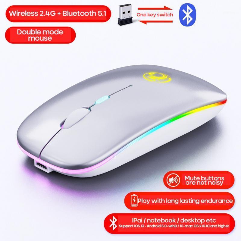 

1600 DPI USB Optical Wireless Computer Mouse 2.4G Receiver Super Slim Mouse For PC Laptop Silent Bluetooth With LED Light1