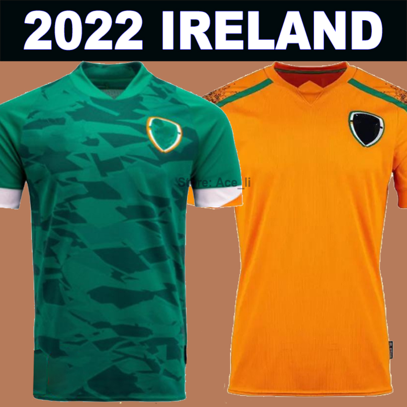 

22 23 Ireland Home Soccer Jerseys Orange Centenary 100th 2022 2023 Irish National Team Football Shirts HENDRICK ROBINSON COLEMAN DOHERTY PARROTT Men Kids Kit, 21-22 away