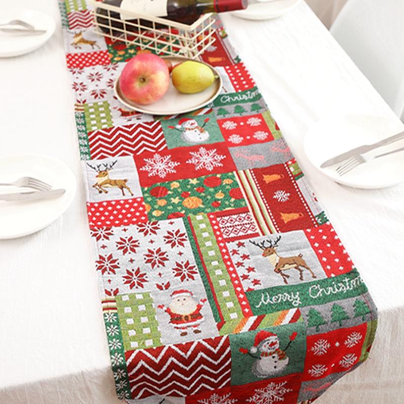 

Household Interior Decoration Restaurant Polyester Cotton Christmas Checkered Tablecloth Elegant Tablecloth Minimalist Ornament, Style b