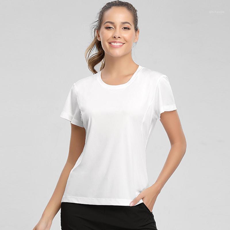 

Fitness Women' T Shirts Slim Fit for Sports Running Tops Short Sleeve Yoga Top Womens Gym Shirt SportWear Tees1, Green