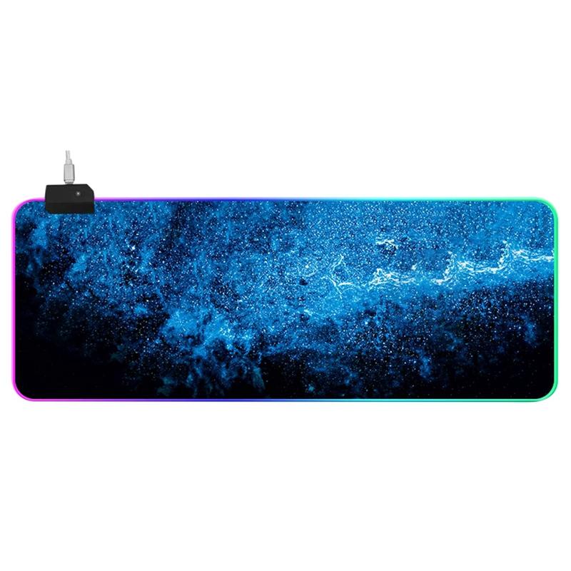 

Starry Sky Gaming RGB Large Mouse Pad Gamer Mouse Mat Computer Mousepad Led Backlight Surface Mause Pad Keyboard Desk Mat