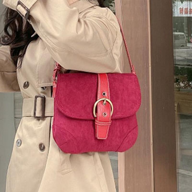 

Vintage Women's Bag Belt Matte Texture Women's Shoulder Bag Large Capacity Women Crossbody Bags Solid Sample Bags For Women 2021, Brown