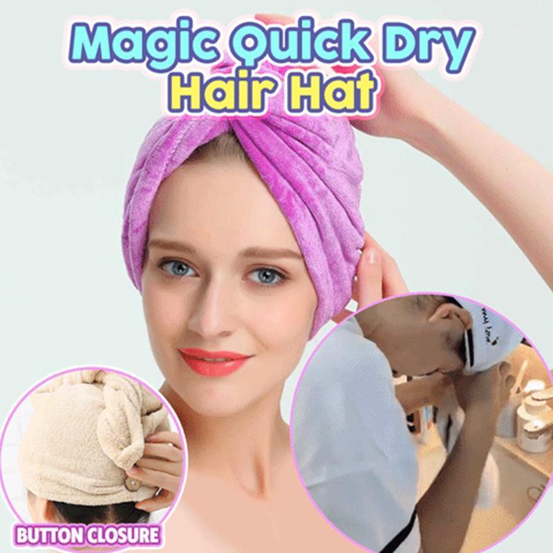 

Magic Quick Dry Hair Hat Women Bathroom Super Absorbent Microfiber Bath Towel Hair Dry Cap Towel Bath Towels1