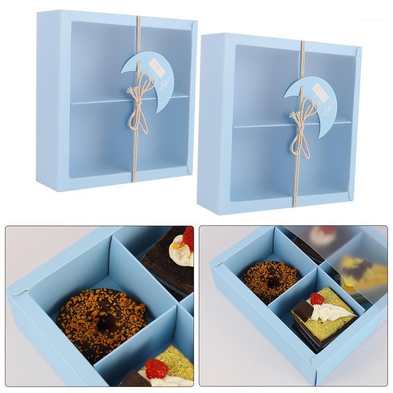 

2 pcs Bakery Boxes Square Paper Box Insert Dessert Box for Cakes1