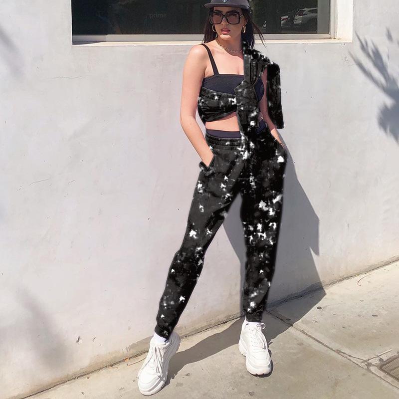 

Baggy Pants Autumn Sweatpants Women Wide Leg Sport Streetwear High Waisted Harem Pants Oversized JoggersLoose Hip HopTrousers, Green