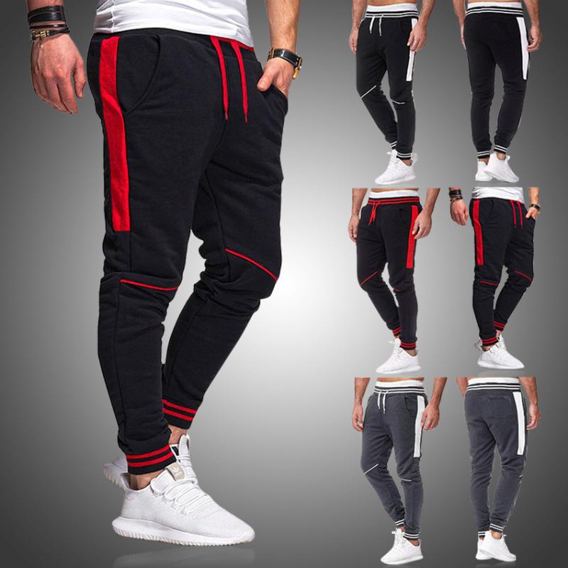 

Mens Jogger Pants Sweatpants Man Slim Casual Pants Workout Fitness Cotton Trousers Male 2020 Fashion Skinny Track, Red