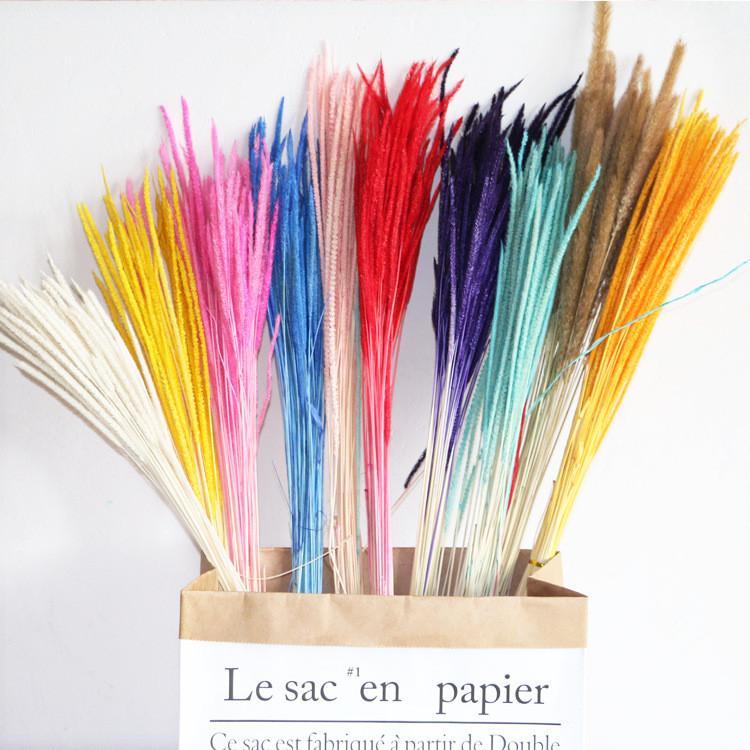 

40pcs/lot Artificial Natural Dried Flowers Bouquet for Wedding Party Decor DIY Craft Scrapbook Home Hotel Decoration Hot1, Blue