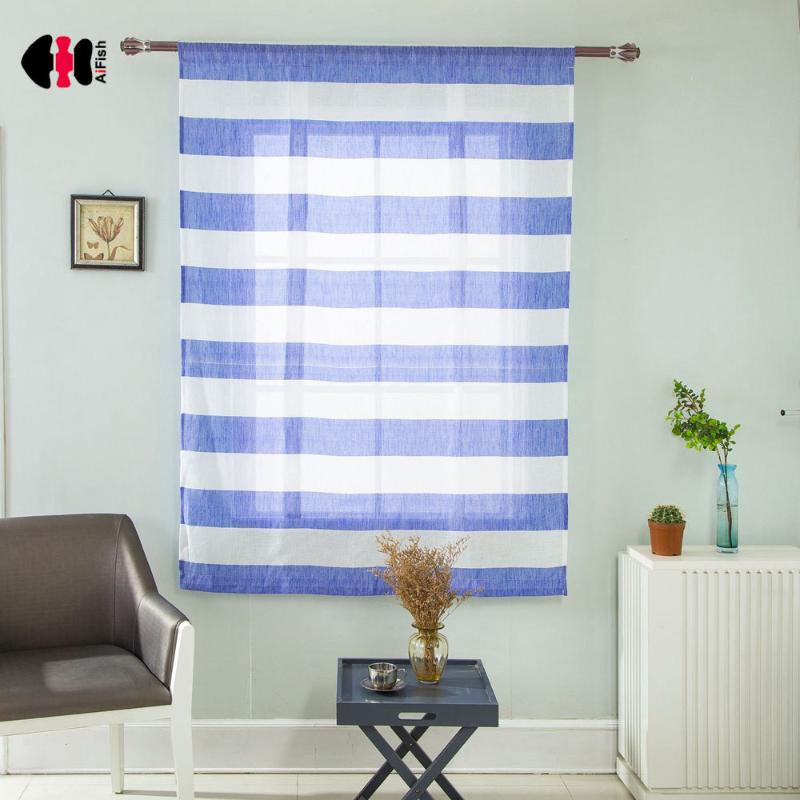 

117X160 cm Rod Pocket Cross Stripe Roman Curtains Short Blinds Cotton Linen Rideaux Nursery Kids W46in x L63in Drapes DL011C, Dark grey