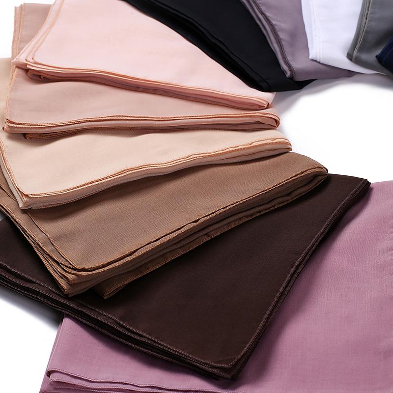 

Scarves 2021 The Latest High Quality Women Solid Hijab Islamic Shawls Foulard Head Wraps Soft Square Muslim Viscose Plain Hijabs