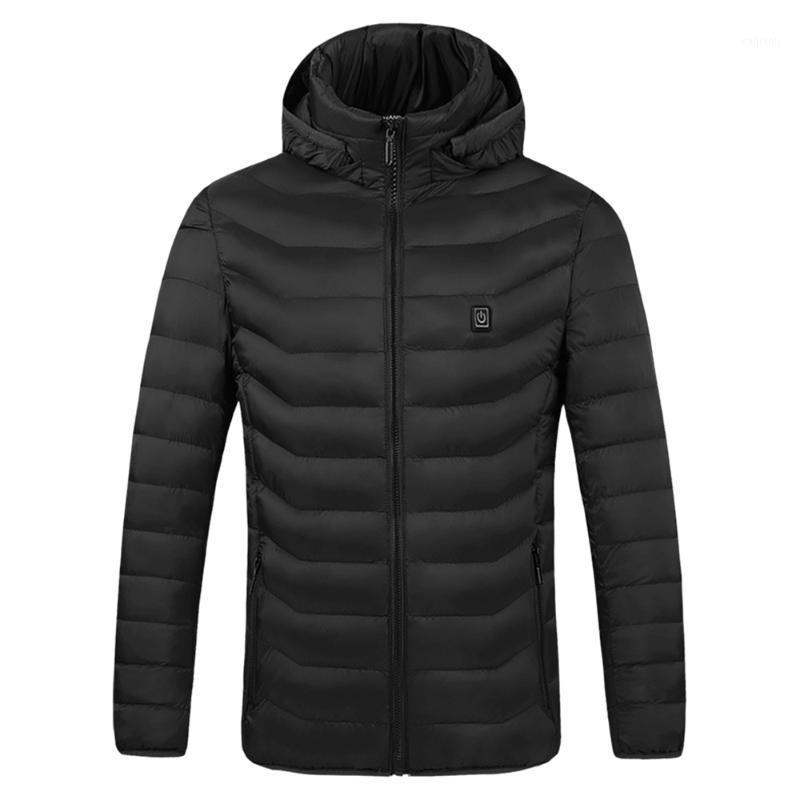 

USB Heated Jackets Men Women Long Sleeve 4 Areas Heating Vest for Outdoor Activities Hiking Camping Winter Warming Clothing1, Black