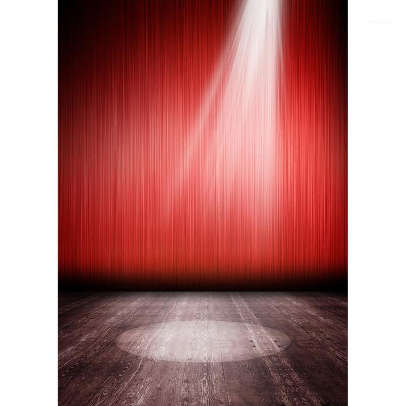 

Red Curatain Stage Light Vinyl Cloth Backgrounds Photography Photo Backdrops Photographic Photocall for Music Rock Drama Prom1