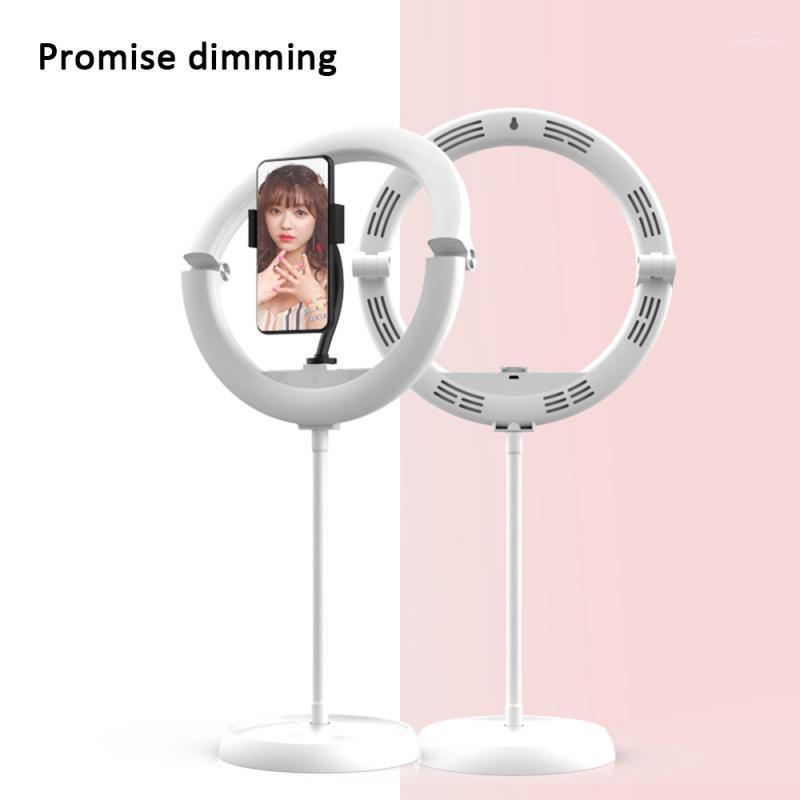 

LED Selfie Fold Ring Light 26cm Dimmable Desktop Ring Lamp for Live Makeup/Photo1