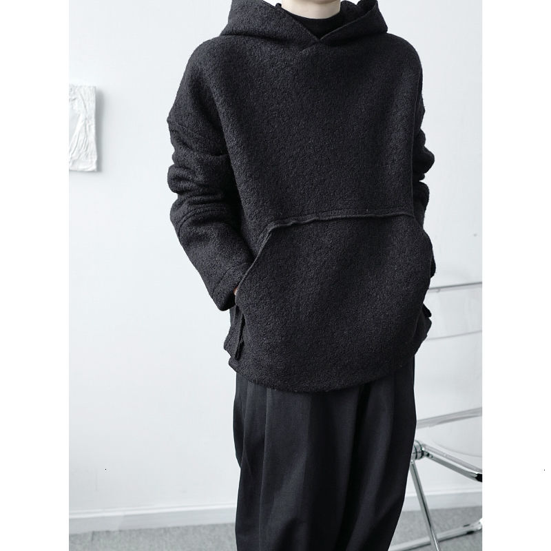 

New 2021 Male Fall Thin Soft Hoodie Youth Men's Clothes ETW0, Black