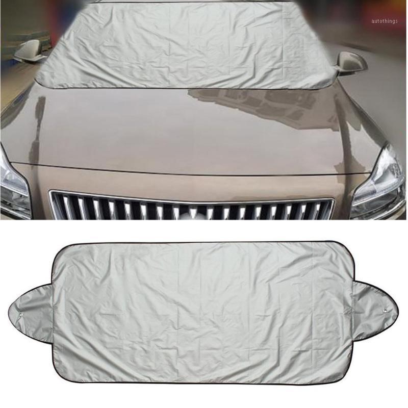 

Car Windscreen Cover Car Sun Shade Front Auto Visor Snow Ice Shield Dust Protector Heating Silver Suckers Mounted #2764401
