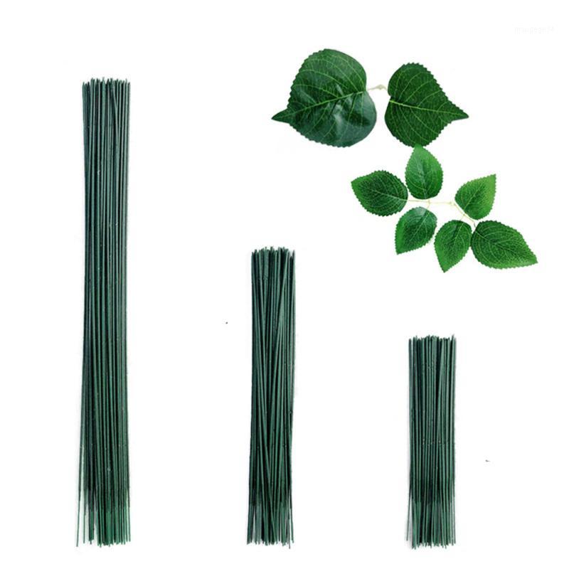 

100Pcs Fake Plant Rod Artificial Flowers Stem 18cm/25cm Plastic Iron Wire For DIY Home Garden Party Wedding Decoration QLY94941
