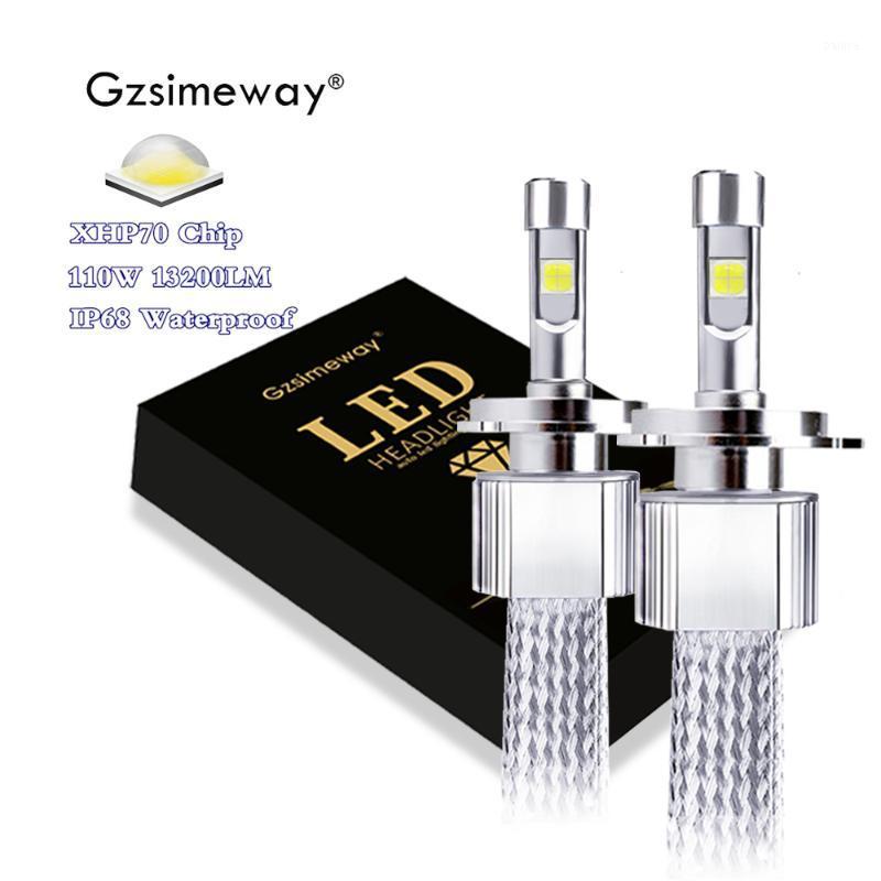 

2Pcs Car Headlight Bulbs LED H7 H4 D2S H11 3 5 9012 9005 3 9006 4 led Fog light 12V XHP 70 chip 13200LM Auto Bulb Light1