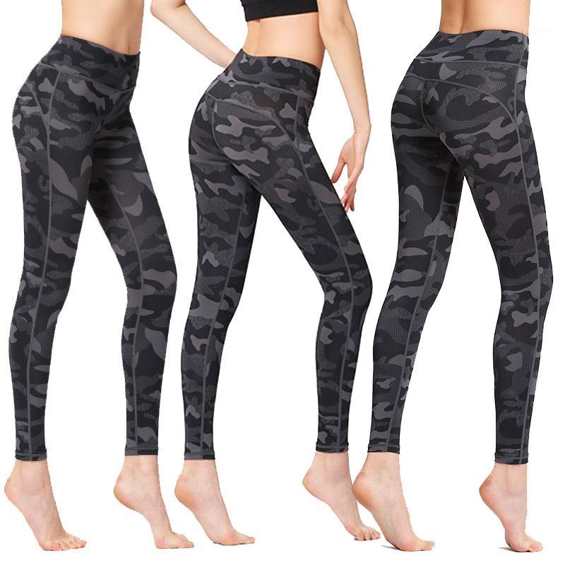 

Hot Selling Women High Waist Yoga Leggings Pants with Pockets Tummy Control 4 Way Stretch Pants1, As show