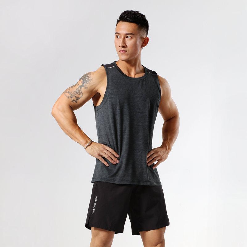

Bodybuilding Fitness Tank Tops GYM Men Sleeveless Jogging Fitness Running Vest New Arrive Summer Workout Casual Singlet1, Blue