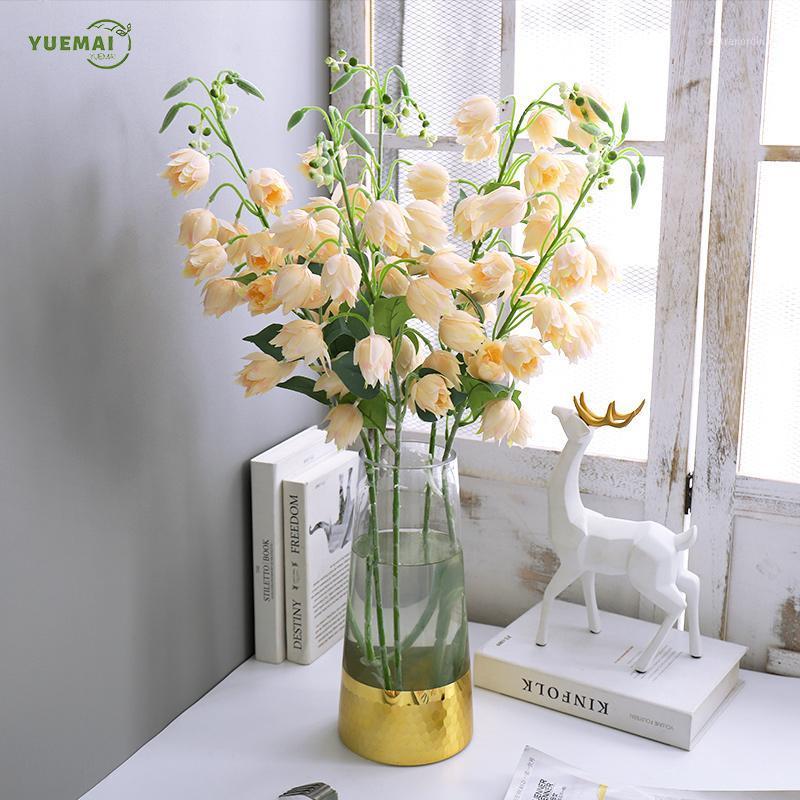 

1Pcs Phoenix orchid silk flowers thanksgiving Low price flowers decoration home decoration accessories love gift1, Dzh024-17