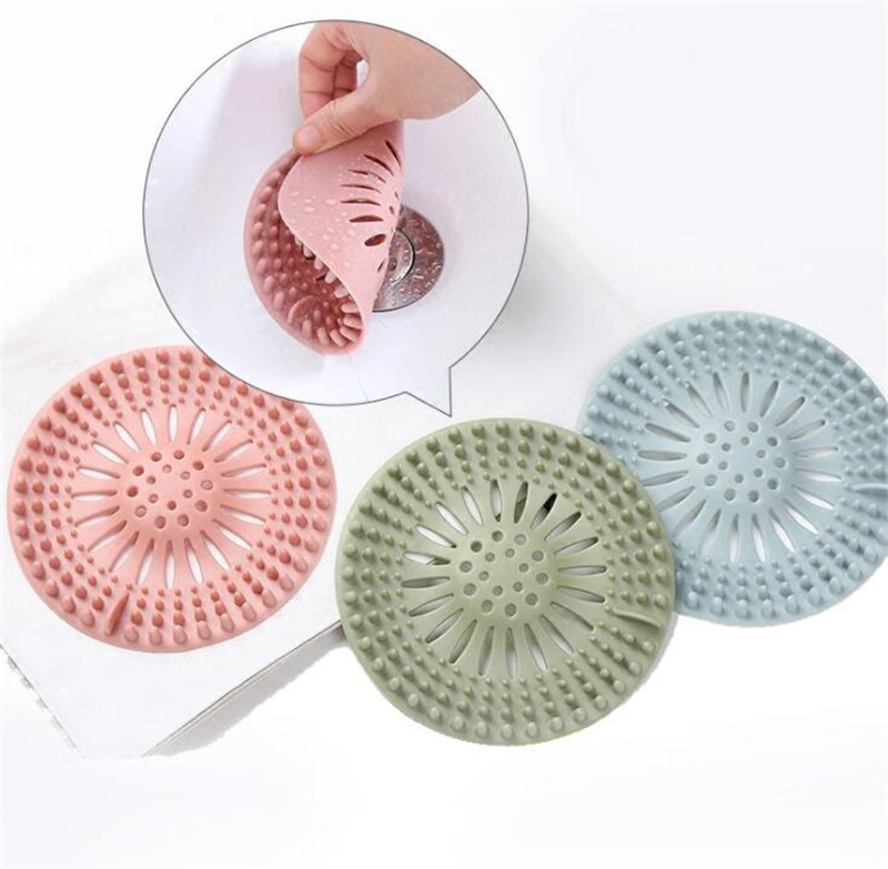 Silicone Sink Seastar Type Filter Kitchen Bathroom Sewer Drain Hair Colanders