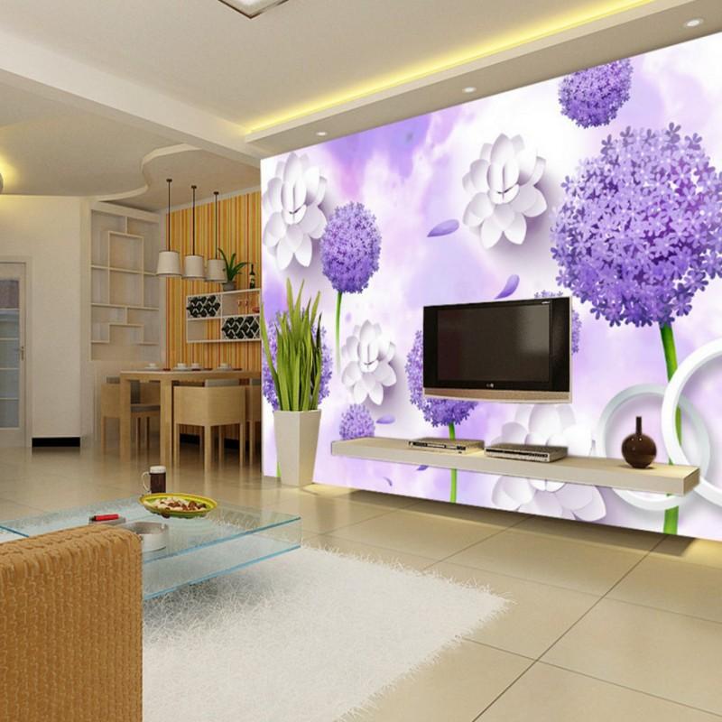 

Dropship Photo Wallpaper Decoration Wallpaper 3D Stereo Custom Mural Dandelion TV Living Room Background Wall Paper 3d, As pic