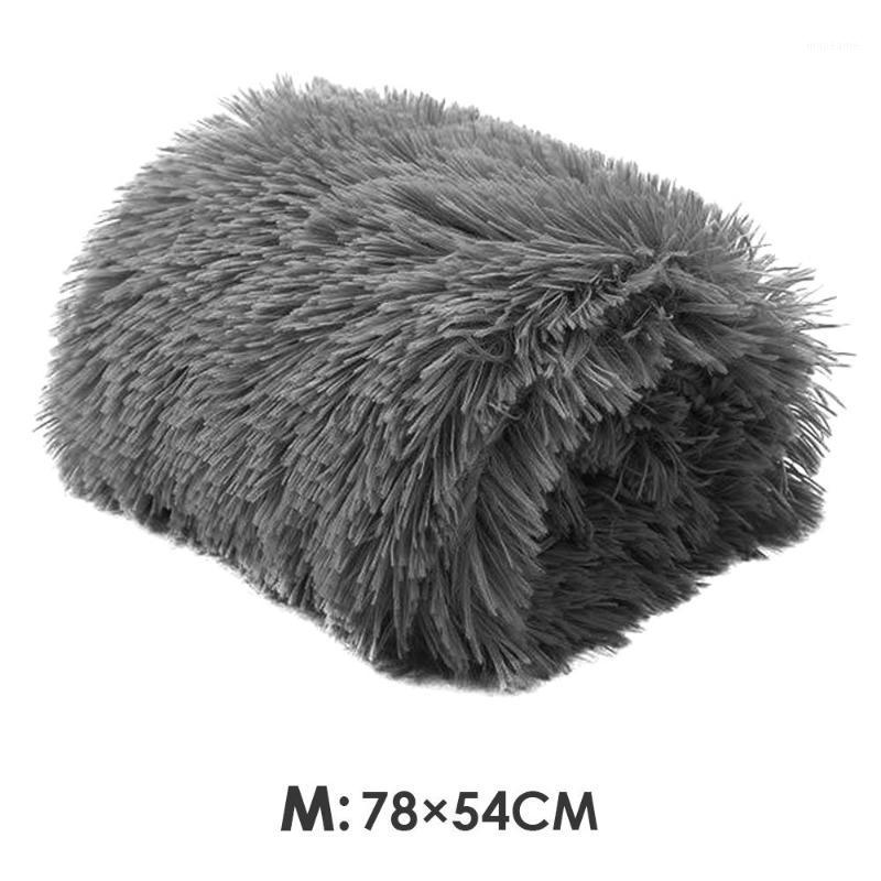 

Portable Pet Blanket 3 Colors Cushion Cat Dog Bed Sofa Ice Silk Pet Summer Mat S- XL Plush Pad Cooler Cooling Mats Blanket1, Brown