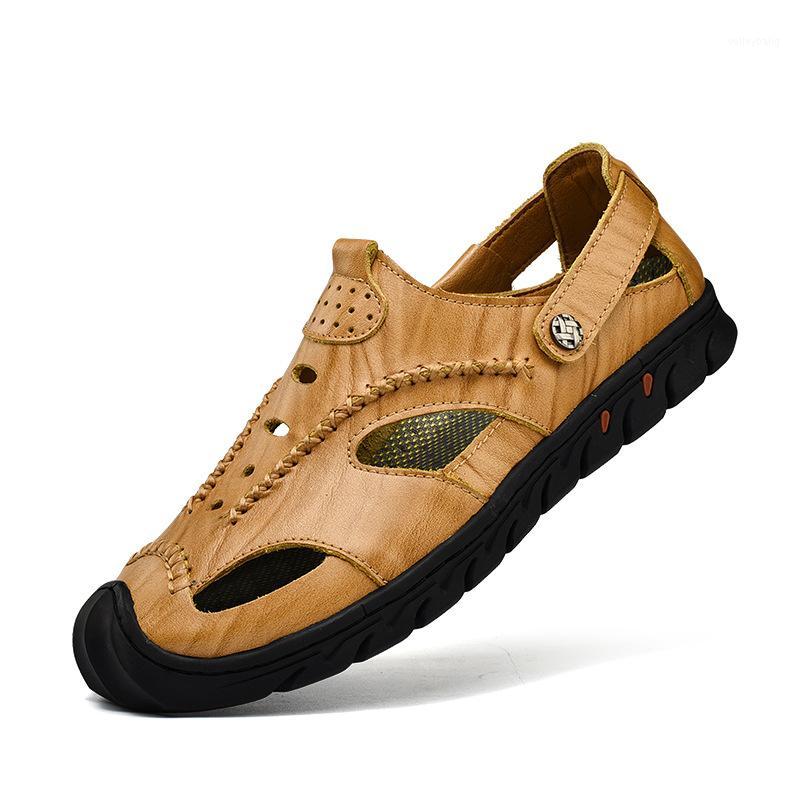 

Roman Gladiator sandals For Men Summer Slip On Casual Shoes Italian Soft leather Men's Sandals Large Sizes Outdoor Sandal Male1, Black sandal men