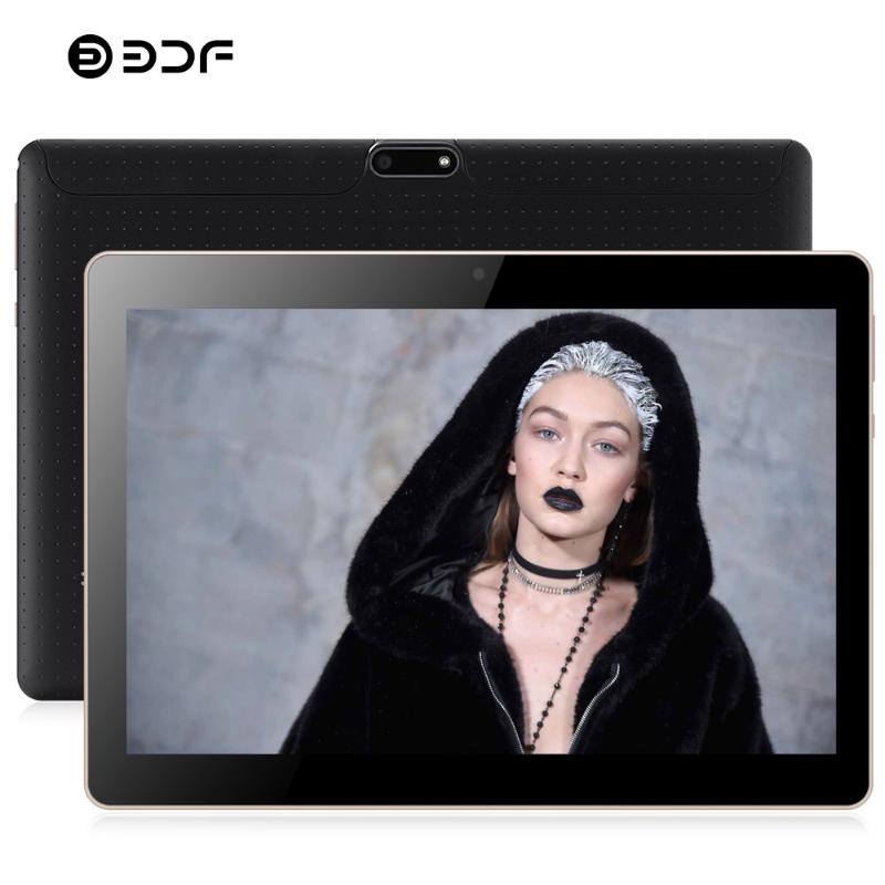 

BDF 2020 New 10 Inch 3G Tablet PC Quad Core 2GB RAM 32GB ROM 1280*800 IPS Tempered Glass 10.1 Tablets Android 6.0 Mobile phone, Black
