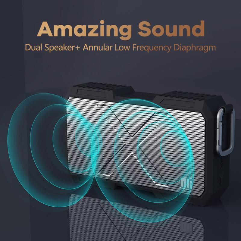 

Nillkin Bluetooth Speaker Subwoofer Outdoor Waterproof Speaker Portable Home Computer wireless box can charging Phone