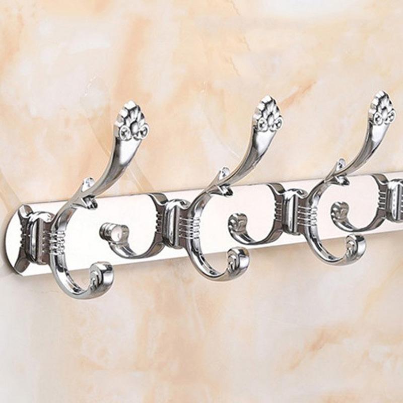 

Wall Mounted Coat Clothes Robe Hat Hooks Racks Hanger Holder Stainless Steel