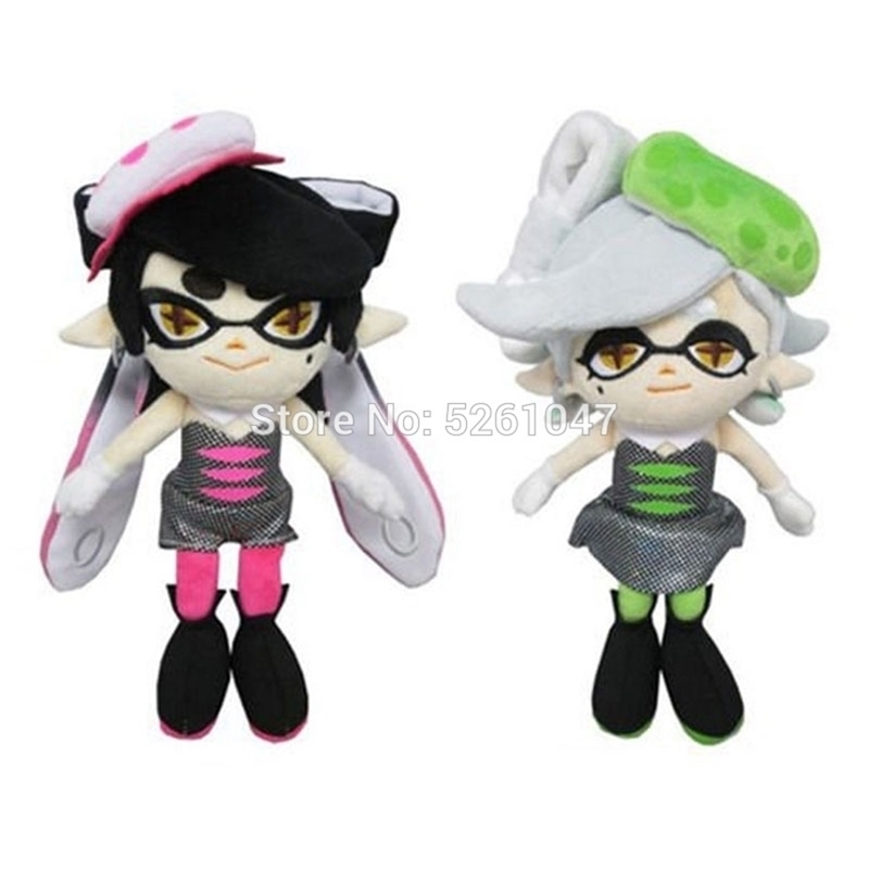 

Original Splatoon Callie Marie Green Doll Plush Toy Squid Octolings Girl 22cm Rare Gift 201222
