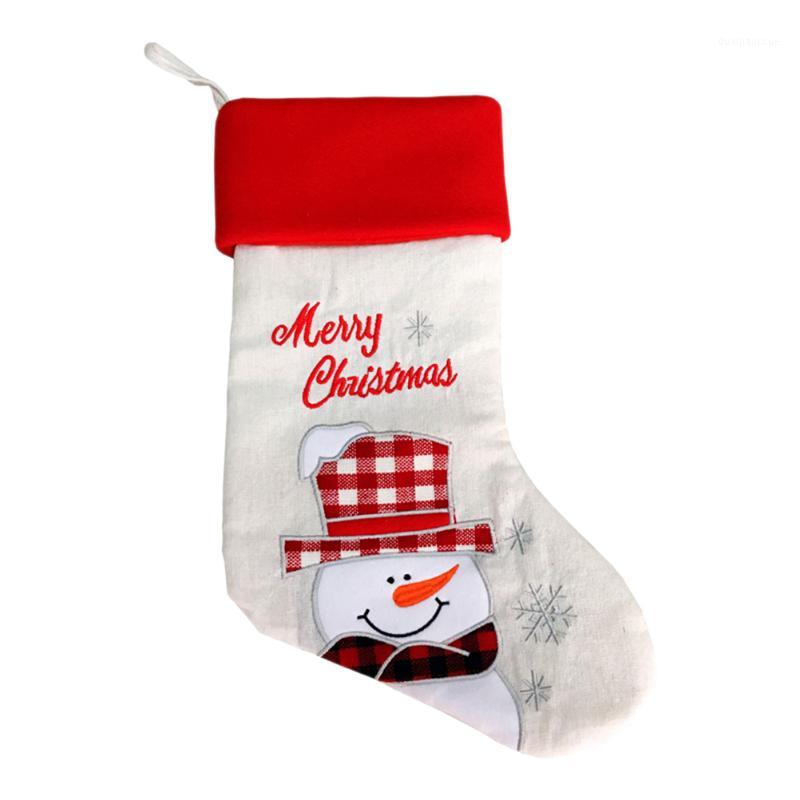 

1pc Christmas Xmas Stocking Pendant Sock Christmas Tree Wall Window Hanging Decoration Gifts Bag Candies Bag Party Favors1