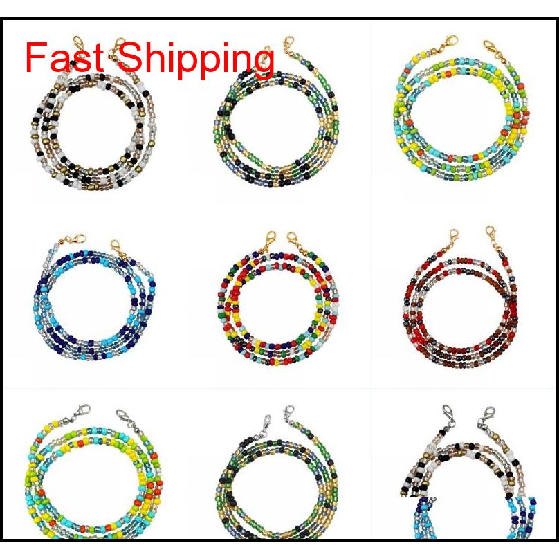 

Face Mask Lanyard Masks Extension Anti-Loss Beads Chain Safety Mask Rest Ear Holder Rope Hang On Neck String Kids Adult Xuwj1