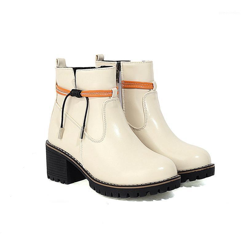 

Woman Flat Boots Winter Footwear Round Toe Autumn Shoes Low Large Size Rubber 2020 Mid Calf Mid-Calf Ladies Mid-Calf1