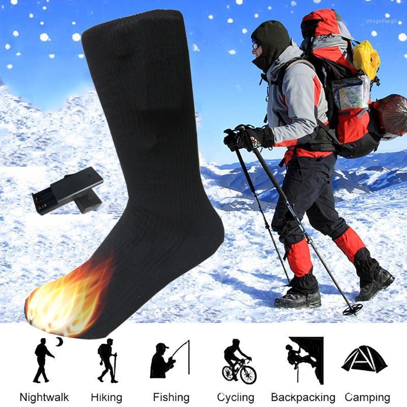 

Warmer Sock Pad Mat Winter Outdoor Sports Heating Shoe Insoles Winter Warm Electric Heating Socks Thermal Socks Battery1, As pic