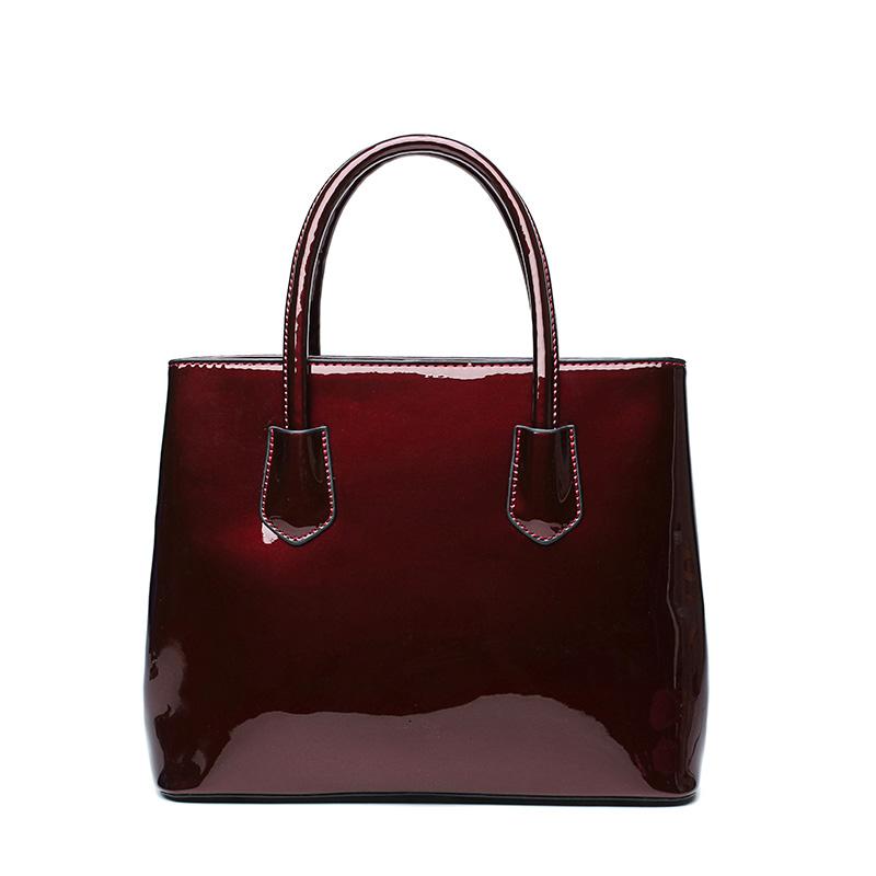 

2 in 1Women Leather bags Mirror Shoulder Bags+ card package Fashion Top-Handle Handbags Casual Tote Bags Designer Messenger, Black