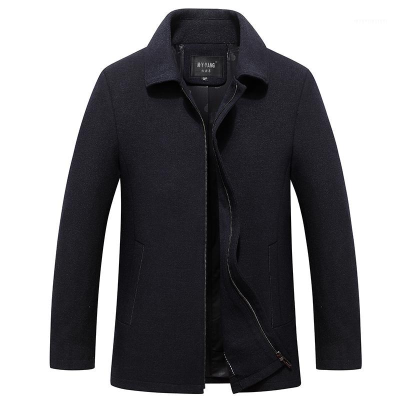 

Men's Clothing 50% Off Casual Solid Coats & Overcoat Middle-Aged And Old Men Thicken Jacket Asian Size1, Black
