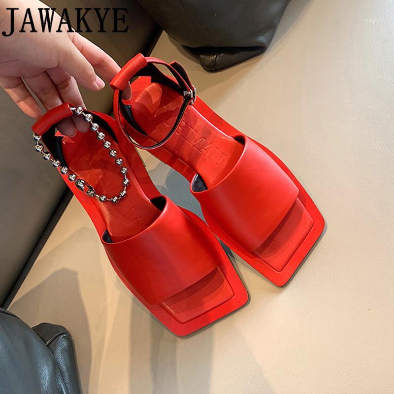 

Fashion Square toe Flat Sandals Woman Real Leather One Strap Beach Women Shoes Asymmetry String Bead Ankle Strap Summer Sandals1, Black slippers